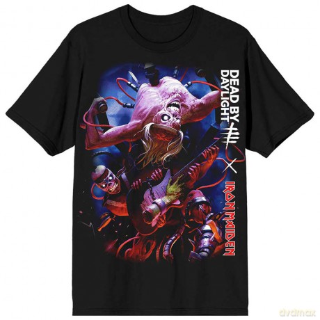 Iron Maiden: Unisex T-Shirt: Dead By Daylight Monster Eddie (Black) (Back Print) (Medium)