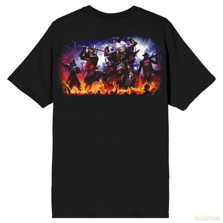 Iron Maiden: Unisex T-Shirt: Dead By Daylight Monster Eddie (Black) (Back Print) (Medium)