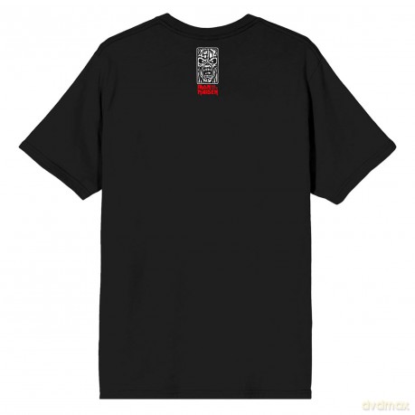 Iron Maiden: Unisex T-Shirt: Est. 1975 Eddie Scream Portrait (Black) (Back Print) (Small)