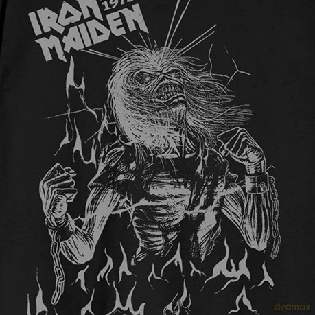 Iron Maiden: Unisex T-Shirt: Est. 1975 Life After Death Flames (Black) (Small)