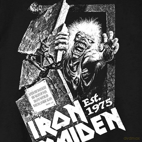 Iron Maiden: Unisex T-Shirt: Est. 1975 No Prayer Grave (Black) (Small)