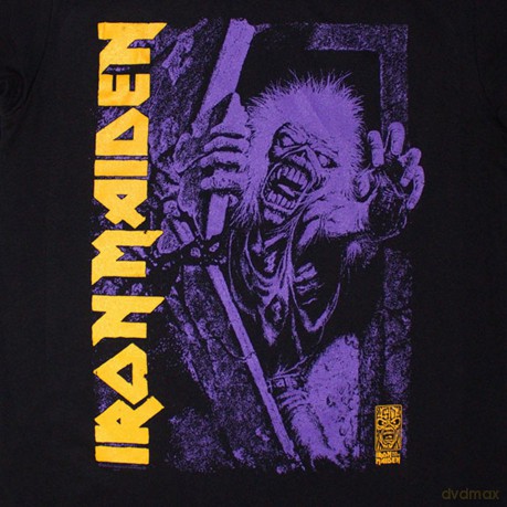 Iron Maiden: Unisex T-Shirt: Est. 1975 No Prayer Grave Purple (Black) (Large)