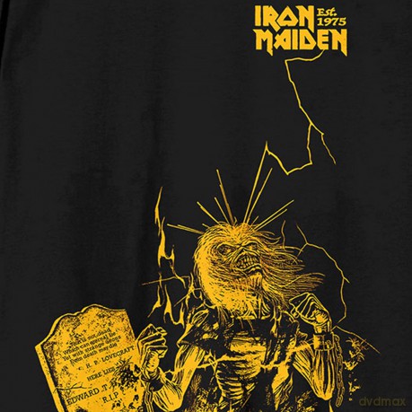 Iron Maiden: Unisex T-Shirt: Est.1975 Life After Death Lightning (Black) (X-Large)
