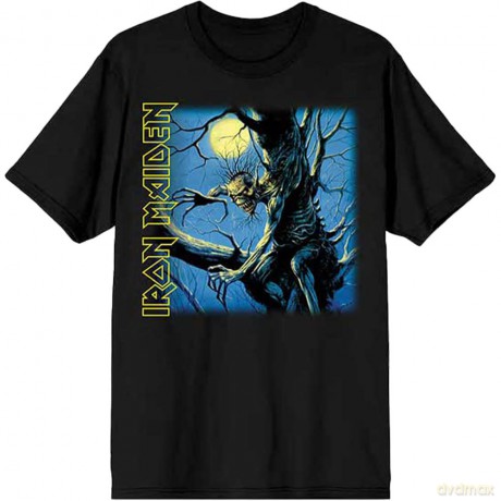 Iron Maiden: Unisex T-Shirt: Fear of the Dark Album Tracklisting (Black) (Back Print) (Medium)