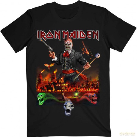 Iron Maiden: Unisex T-Shirt: Legacy of the Beast Live Album (Black) (Medium)