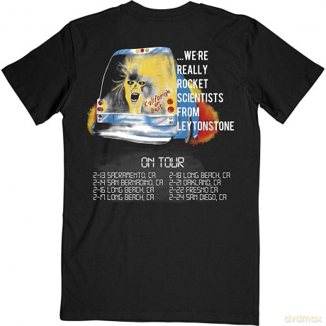 Iron Maiden: Unisex T-Shirt: Not An English Rock Band (Black) (Back Print) (Small)