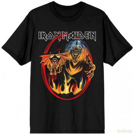 Iron Maiden: Unisex T-Shirt: Number Of The Beast Devil Tail (Black) (XX-Large)