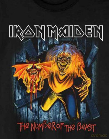 Iron Maiden: Unisex T-Shirt: Number Of The Beast Eddie Panel Burst (Black) (Large)