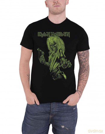 Iron Maiden: Unisex T-Shirt: One Colour Eddie (Black) (Large)
