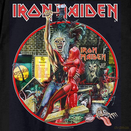 Iron Maiden: Unisex T-Shirt: Paradise Club Circle (Black) (Medium)