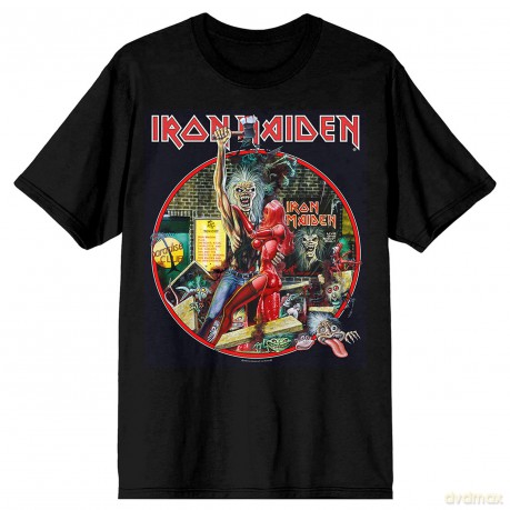 Iron Maiden: Unisex T-Shirt: Paradise Club Circle (Black) (XX-Large)