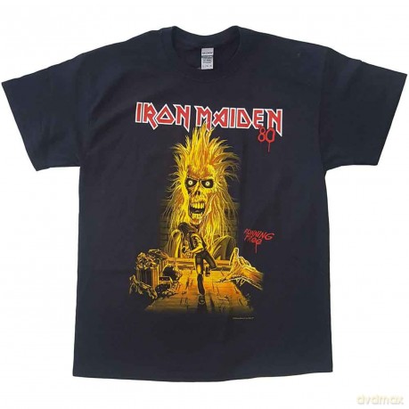 Iron Maiden: Unisex T-Shirt: Running Free (Black) (X-Large)