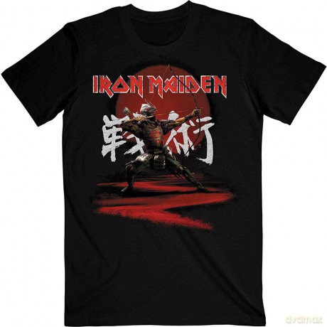 Iron Maiden: Unisex T-Shirt: Senjutsu Eddie Archer Kanji (Black) (XX-Large)