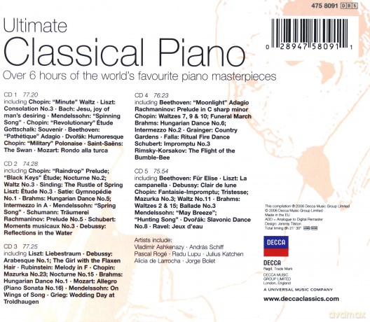 Various: Ultimate Piano Classics [5CD]