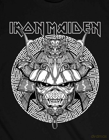 Iron Maiden: Unisex T-Shirt: Senjutsu Samurai Graphic White (Black) (X-Large)