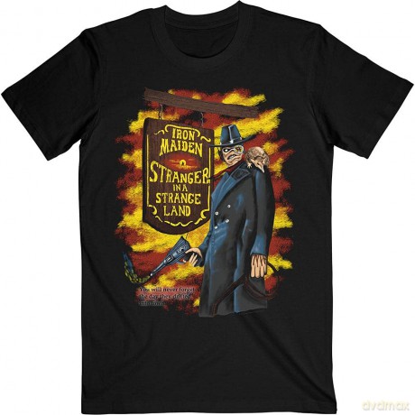Iron Maiden: Unisex T-Shirt: Stranger In A Strange Land (Black) (Back Print) (XX-Large)