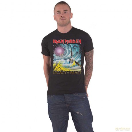 Iron Maiden: Unisex T-Shirt: The Flight of Icarus (Black) (Back Print) (XX-Large)