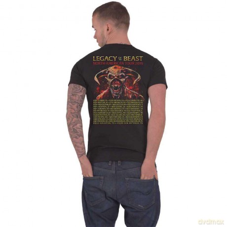 Iron Maiden: Unisex T-Shirt: The Flight of Icarus (Black) (Back Print) (XX-Large)