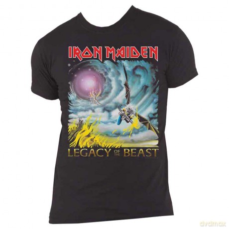 Iron Maiden: Unisex T-Shirt: The Flight of Icarus (Black) (Back Print) (XX-Large)