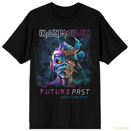 Iron Maiden: Unisex T-Shirt: The Future Past World Tour '24 (Black) (Large)