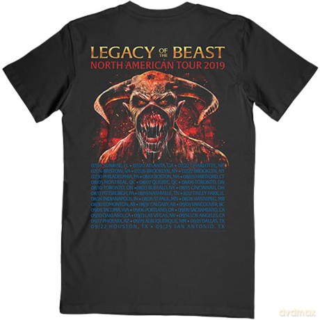Iron Maiden: Unisex T-Shirt: Two Minutes to Midnight (Black) (Back Print) (Medium)