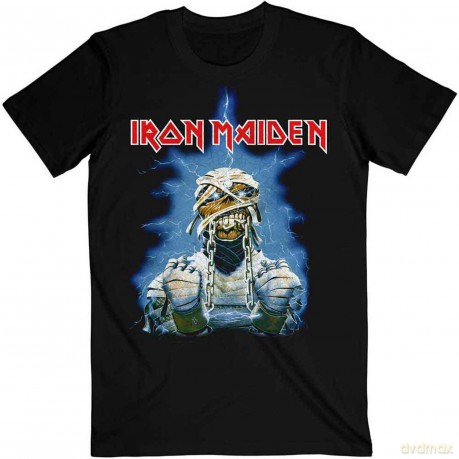 Iron Maiden: Unisex T-Shirt: World Slavery Tour '84 - '85 (Black) (Back Print) (Medium)