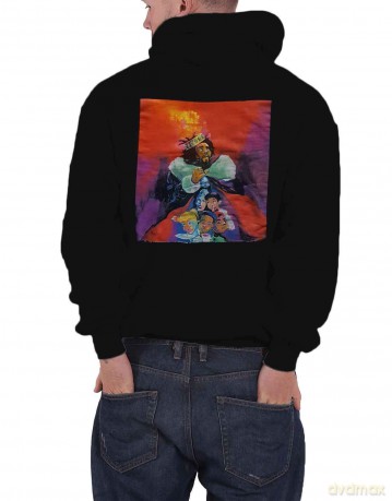 J Cole: Unisex Pullover Hoodie: Choose Wisely (Black) (Back Print) (Medium)
