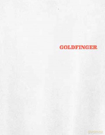 James Bond 007: Unisex T-Shirt: Goldfinger Profile (White) (Back Print) (Small)