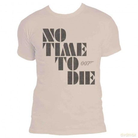 James Bond 007: Unisex T-Shirt: No Time to Die (Natural) (X-Large)