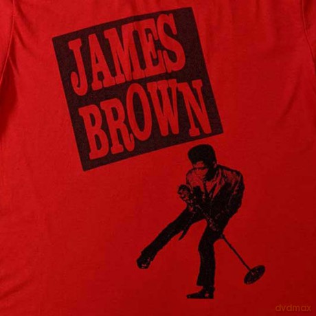 James Brown: Unisex T-Shirt: James Halftone (Red) (Large)