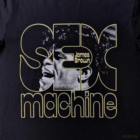 James Brown: Unisex T-Shirt: Sex Machine (Black) (Small)