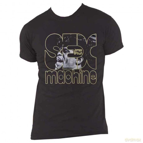 James Brown: Unisex T-Shirt: Sex Machine (Black) (Small)