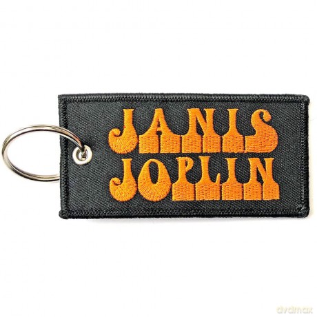 Janis Joplin: Patch Keychain: Logo (Double Sided)
