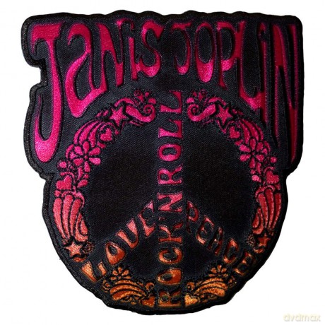 Janis Joplin: Standard Patch: Peace Sign