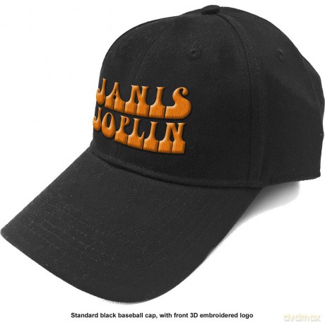 Janis Joplin: Unisex Baseball Cap: Orange Logo