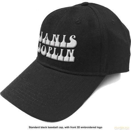Janis Joplin: Unisex Baseball Cap: White Logo