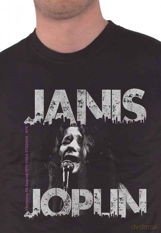 Janis Joplin: Unisex T-Shirt: Shea '70 (Black) (X-Large)