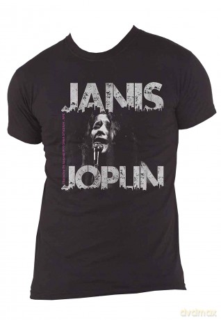 Janis Joplin: Unisex T-Shirt: Shea '70 (Black) (X-Large)