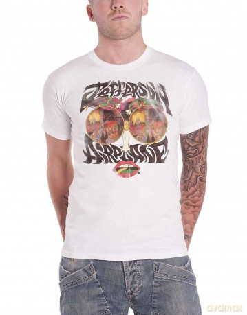 Jefferson Airplane: Unisex T-Shirt: Lips (White) (Large)
