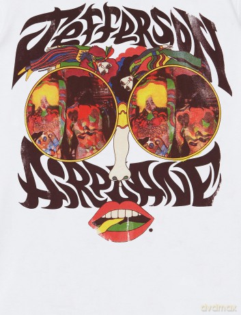 Jefferson Airplane: Unisex T-Shirt: Lips (White) (Small)