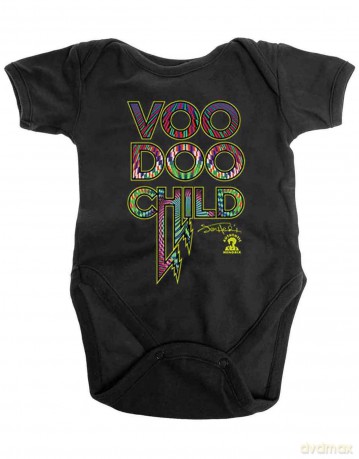Jimi Hendrix: Kids Baby Grow: Voodoo Child (Black) (12-18 Months)