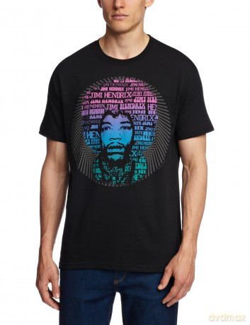 Jimi Hendrix: Men's Tee: Afro Speech (X-Large)