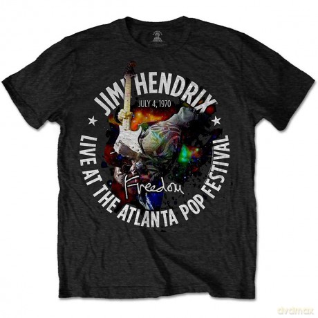 Jimi Hendrix: Men's Tee: Atlanta Pop Festival 1970 (Medium)