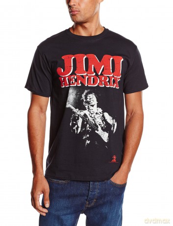 Jimi Hendrix: Men's Tee: Block Logo (Large)