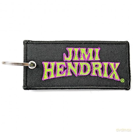 Jimi Hendrix: Patch Keychain: Arched Logo (Double Sided)