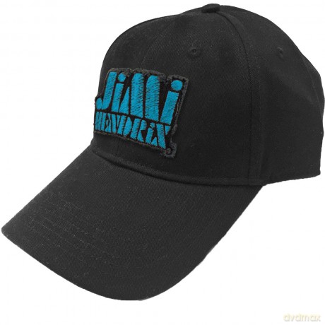 Jimi Hendrix: Unisex Baseball Cap: Blue Stencil Logo