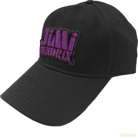 Jimi Hendrix: Unisex Baseball Cap: Purple Stencil Logo