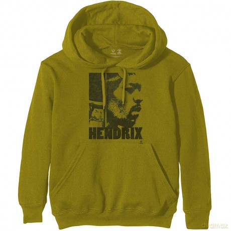 Jimi Hendrix: Unisex Pullover Hoodie: Let Me Live (Green) (Small)