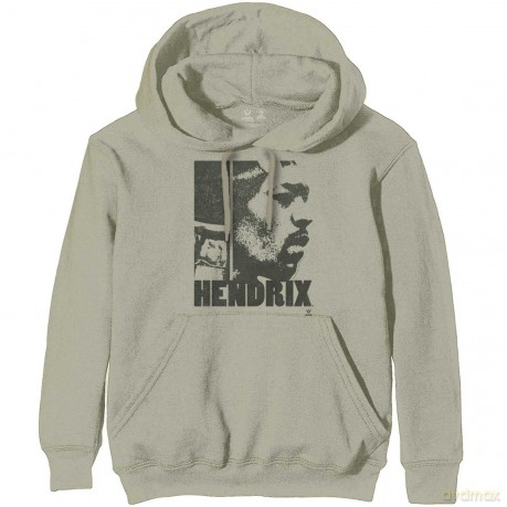 Jimi Hendrix: Unisex Pullover Hoodie: Let Me Live (Sand) (Small)