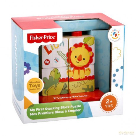 Fisher Price Drewniana układanka 4 el. [ZABAWKA]